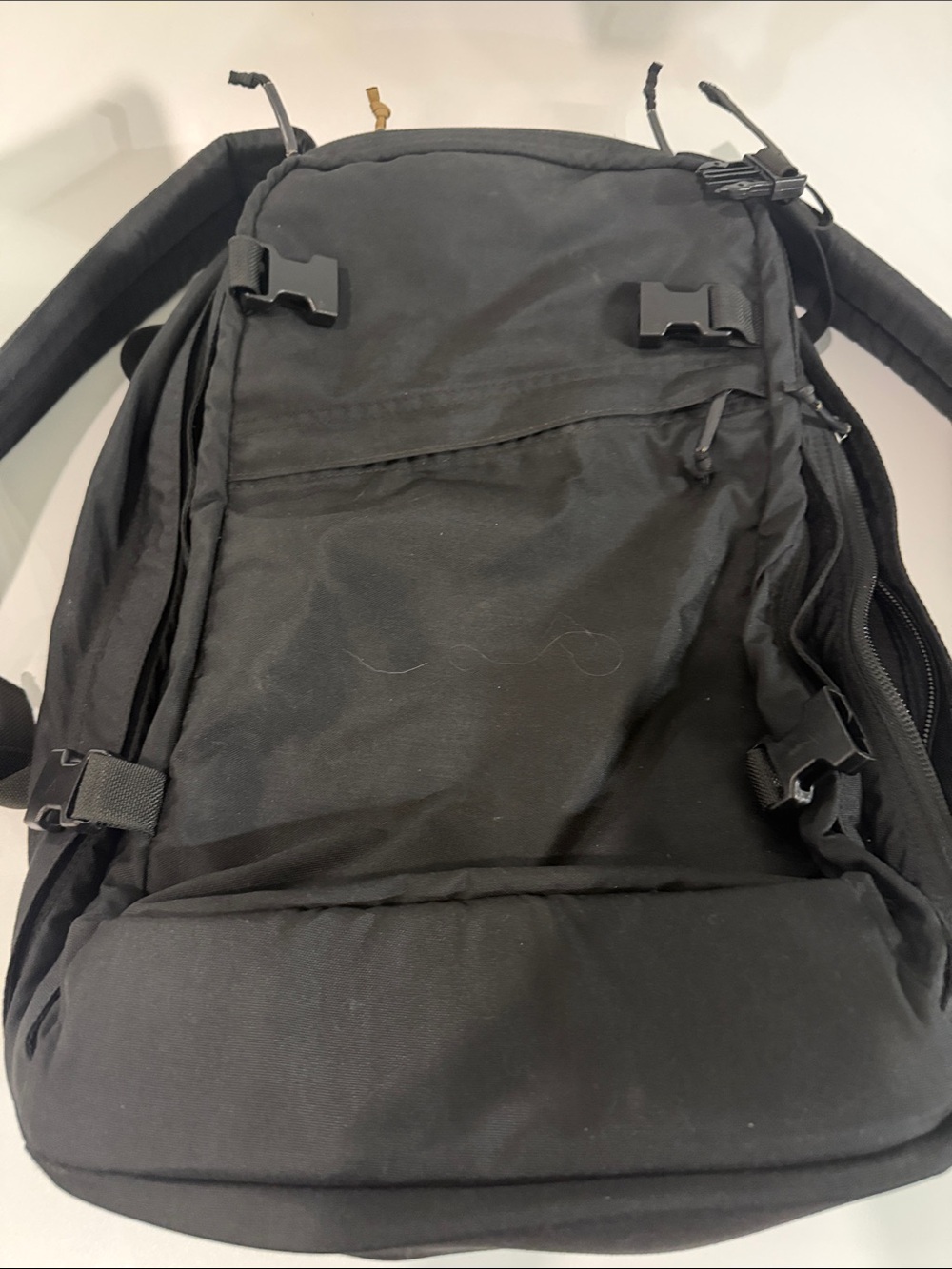 Men's Black Goruck G3 Backpack with Buckle Accents 35L